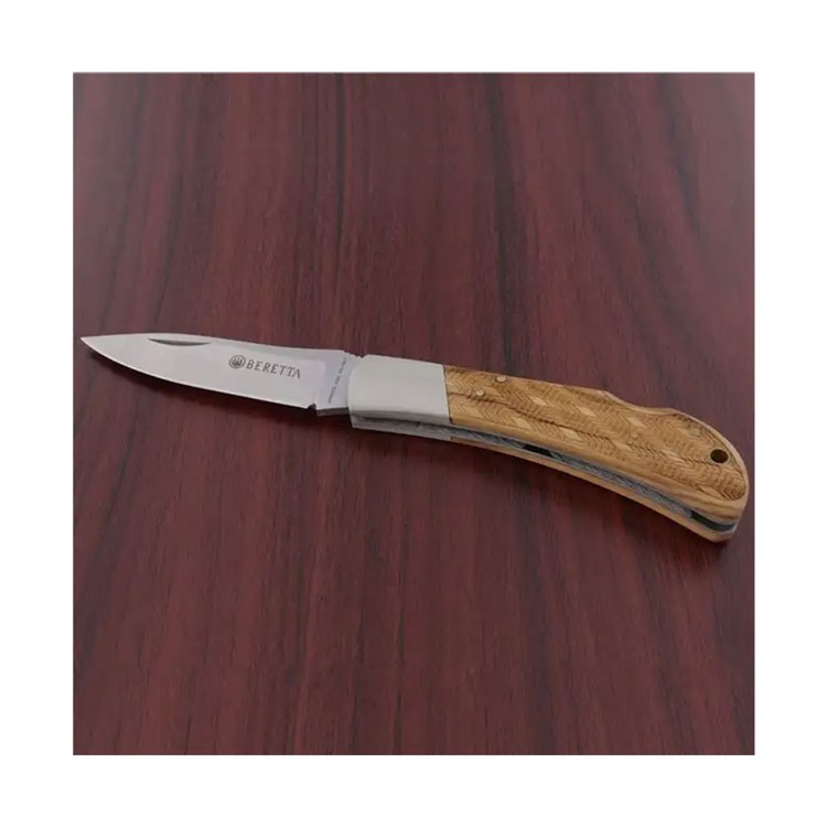 BERETTA Multi-Use Hunting Knife with Checkered Wood Handle (125/1OLP)-img-3