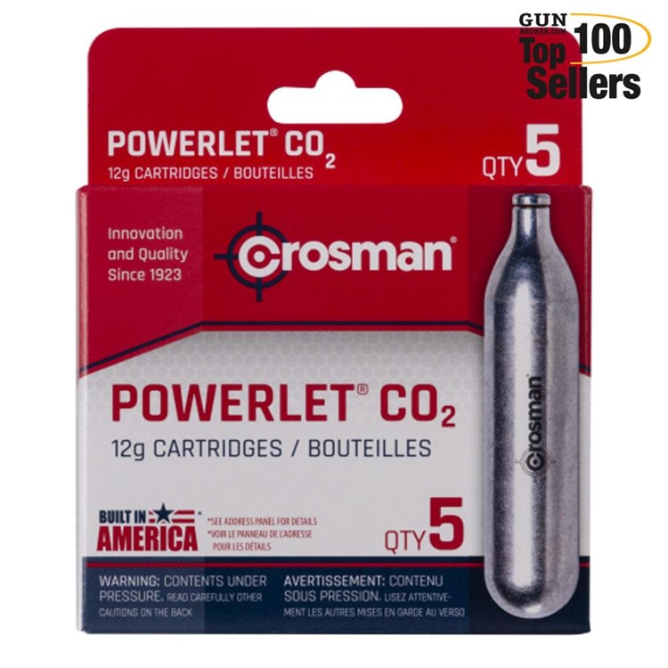 CROSMAN Powerlet CO2 5-Pack Cartridges (231B)-img-0