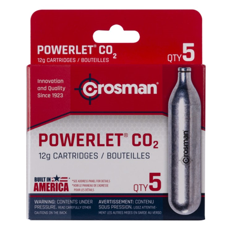 CROSMAN Powerlet CO2 5-Pack Cartridges (231B)-img-1