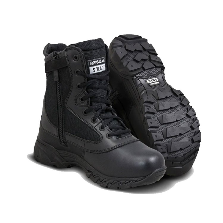 ORIGINAL SWAT Mens Chase 9" Side-Zip Boots, Color: Black, Size 12, Width: R-img-1