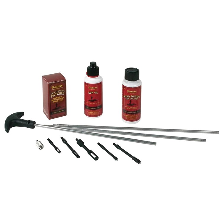 OUTERS Standard 40 thru 45 Cal 10mm Pistol Cleaning Kit (96418)-img-1