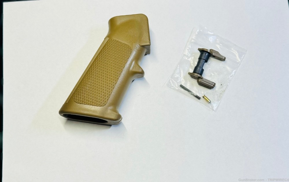 KAC Knights Armament Company Taupe Parts - A2 Grip - Safety Selector - LMT -img-0