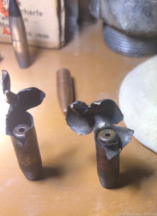 10 - 7.65 mm (.312) Argentine Mauser pulled Spotting Smoke Bullets-img-4