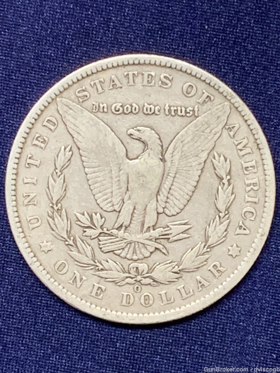 1886-O Morgan Silver dollar - F/XF detail -img-1