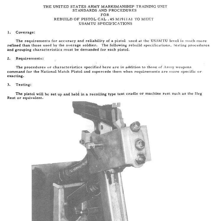 1911 Pistol National Match Measured Drawings, Blueprints, 53 pp!-img-3