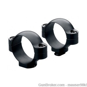 Leupold 49906 Standard Rings Dovetail 1" Super High Black Gloss-img-1