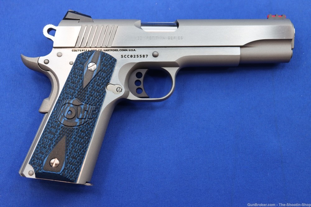 Colt Competition Model 1911 Pistol 45ACP Series 70 G10 GRIPS National Match-img-7