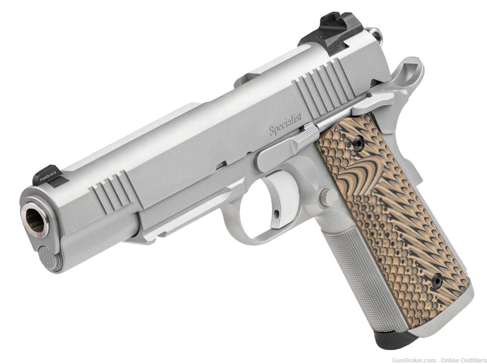 Dan Wesson 1911 Specialist 10mm 5" 8+1 Stainless 01815 Semi Auto G10 Grips-img-2