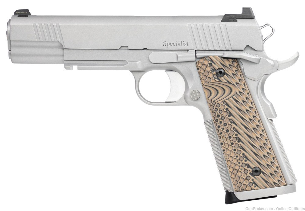 Dan Wesson 1911 Specialist 10mm 5" 8+1 Stainless 01815 Semi Auto G10 Grips-img-1