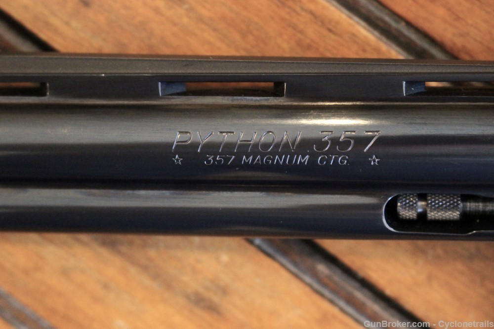 Colt Python 6” Mag-Na-Port 357mag 1972 EXCELLENT-img-4
