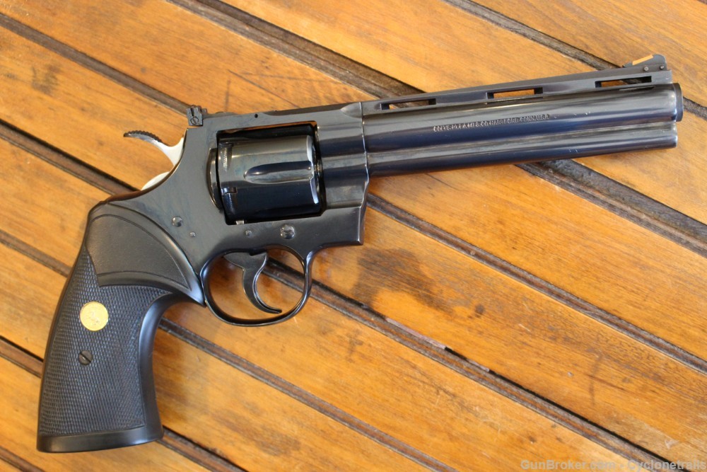Colt Python 6” Mag-Na-Port 357mag 1972 EXCELLENT-img-0