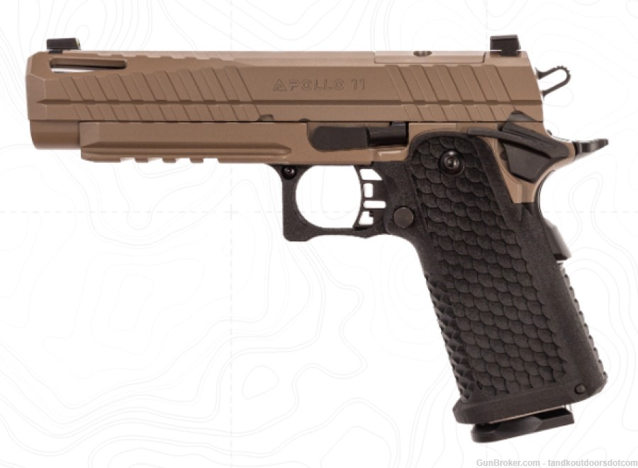 LIVE FREE ARMORY APOLLO 11 FULL SIZE 9MM 17RD 2011 FLAT DARK EARTH FDE-img-0