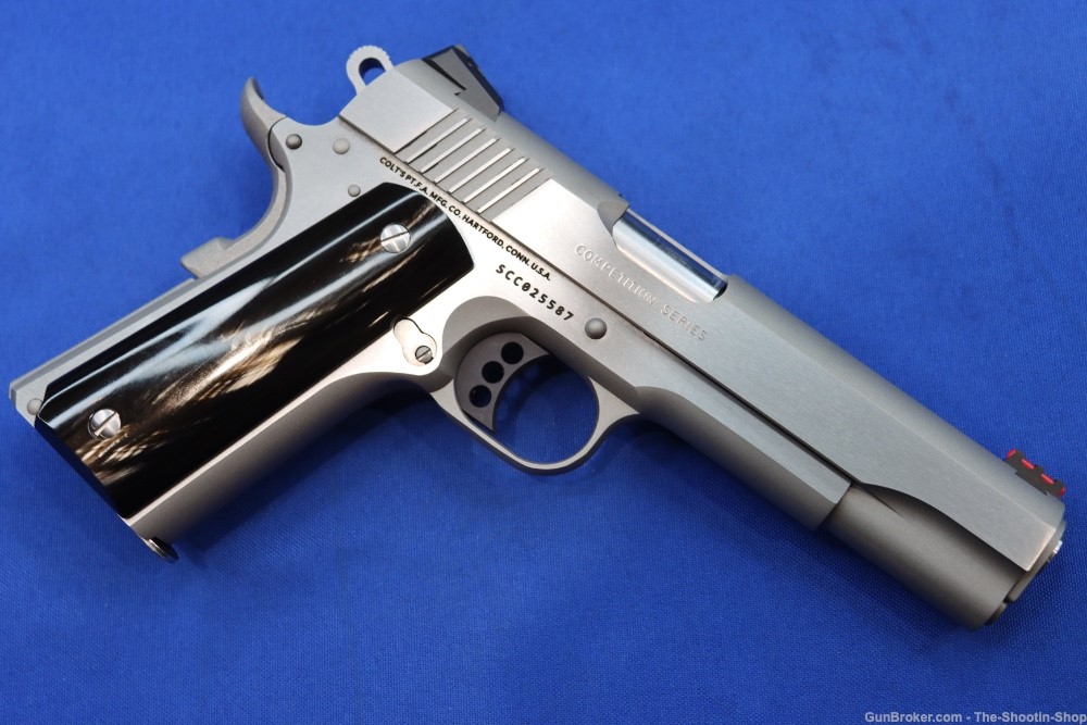 Colt Model 1911 Competition Pistol 45ACP Black Ivory Grip 5" National Match-img-32