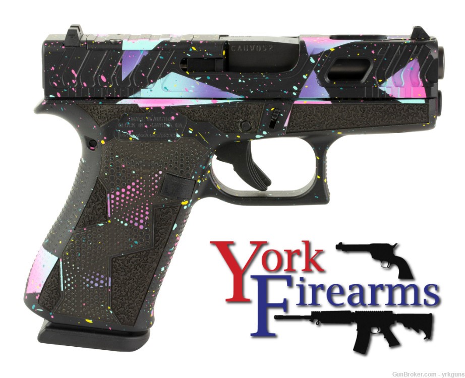 Glock G43X MOS Sharkcoast Tactical 80's Night 9mm Handgun NEW PX4350204-img-1
