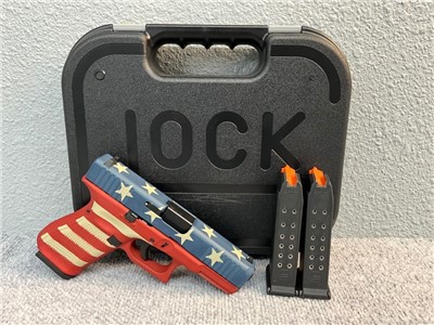 Glock G19 Gen5 - ACG57080 - 9MM - 4” - 15+1 - Old Glory - 17002