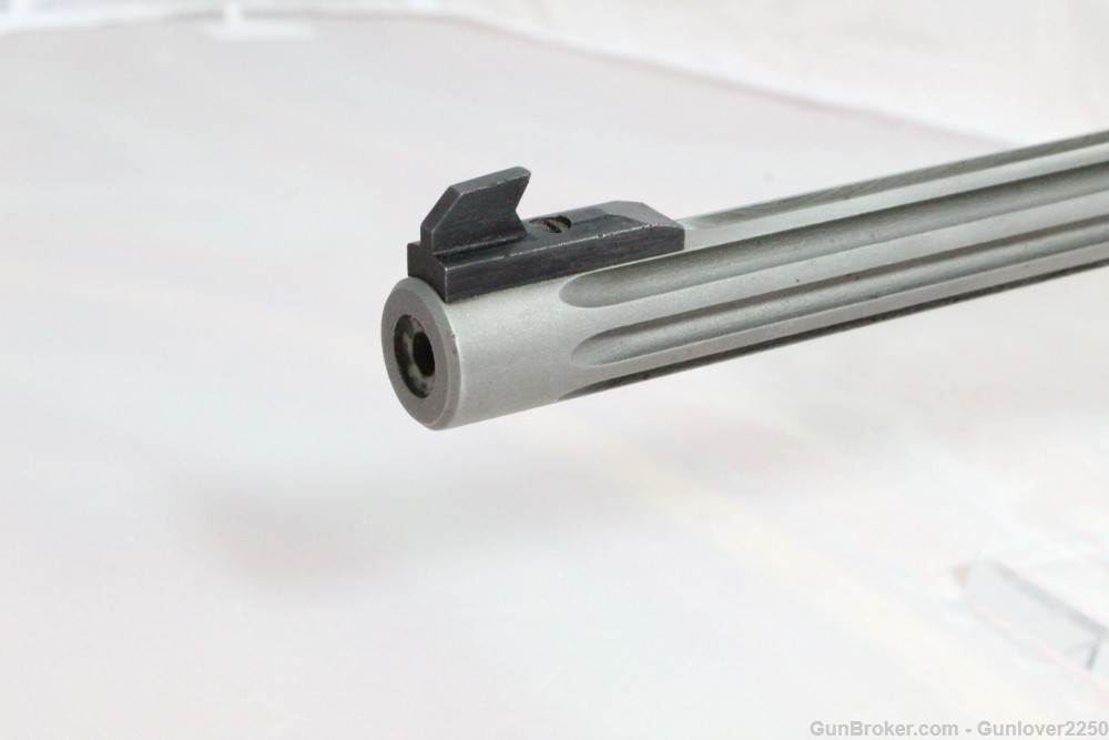 Ruger Mark II Target Stainless with 10” Custom Fluted Bull Barrel-img-4