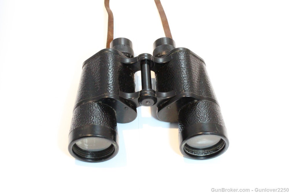 Carl Zeiss Jena 7x50 Binoctar binoculars w/ Leather Case Mint!-img-2