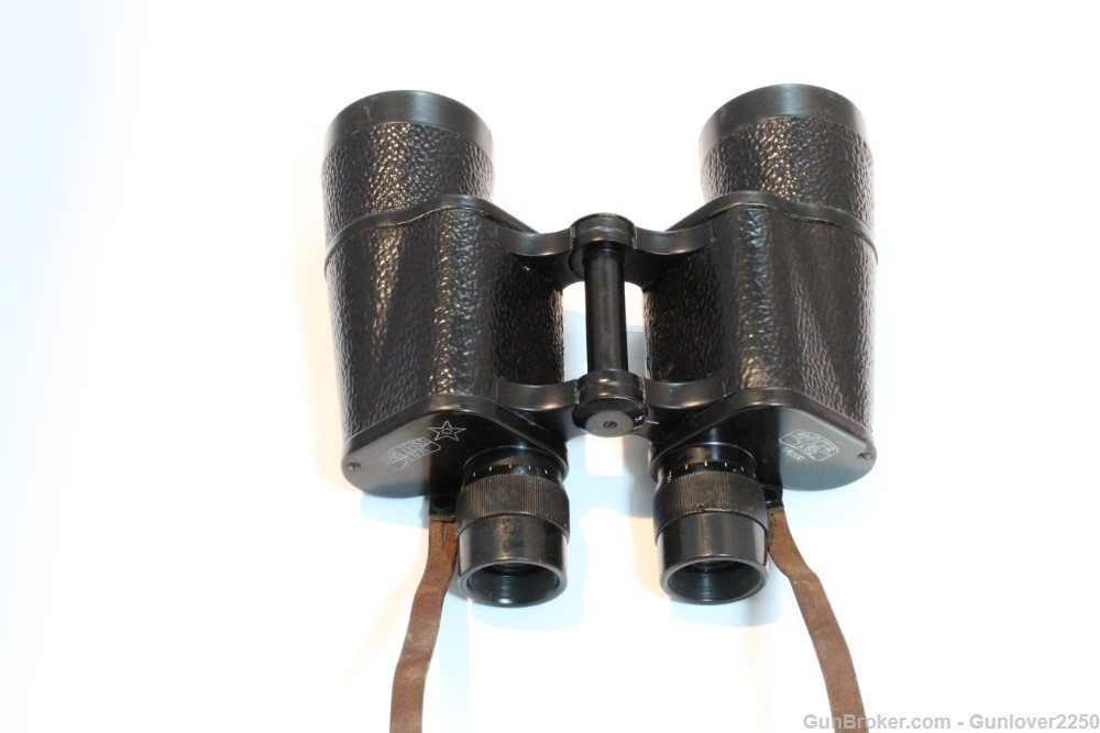 Carl Zeiss Jena 7x50 Binoctar binoculars w/ Leather Case Mint!-img-3