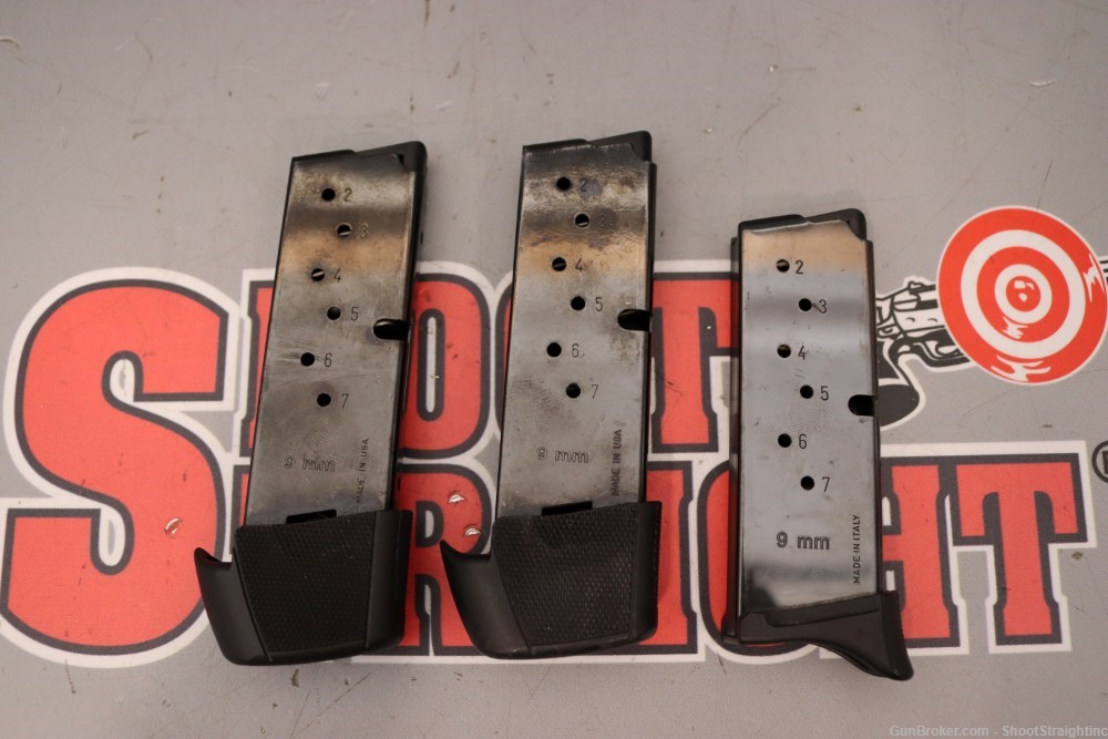 Lot O' Three (3) Ruger LC9/EC9s/LC9s 9mm Magazines (OEM)-img-1
