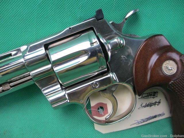 Colt Python 6" Nickel .357 Magnum Revolver-img-2