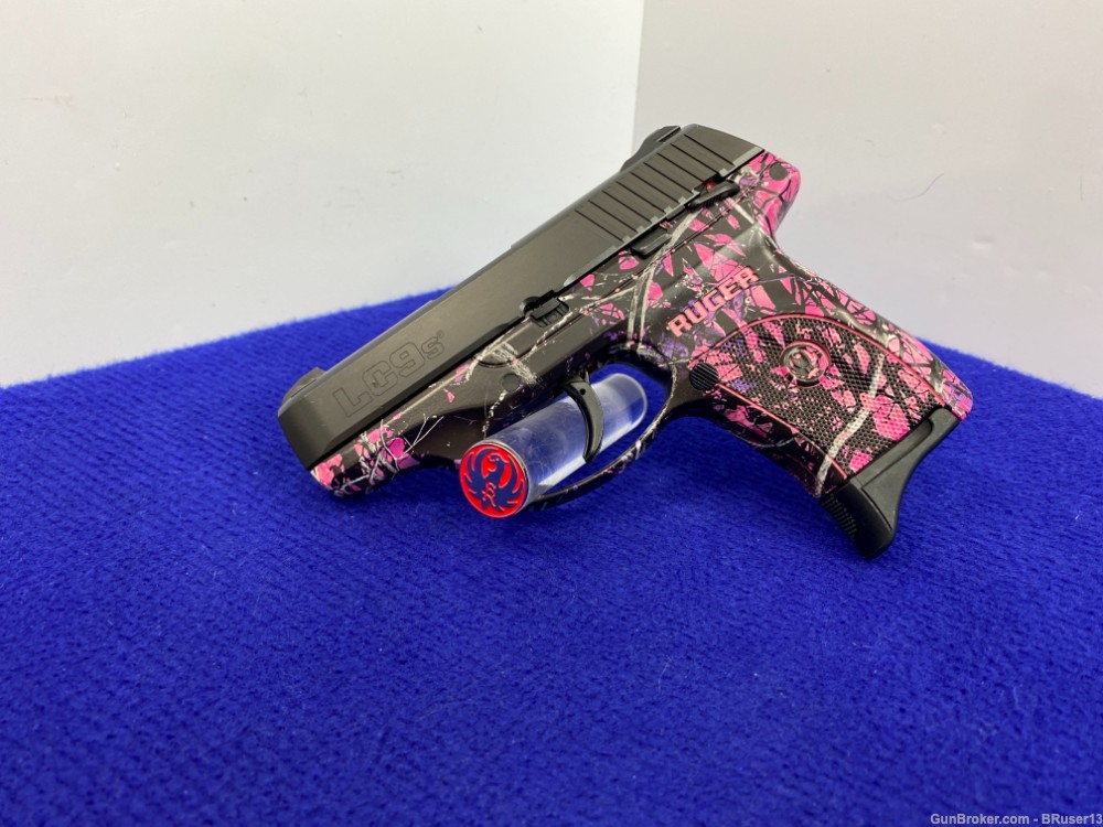 2015 Ruger LC9S 9mm Black 3.12" *DAVIDSONS EXCLUSIVE MUDDY GIRL CAMO FRAME*-img-0