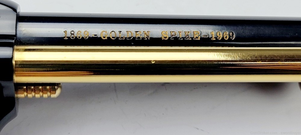 Cased Colt Golden Spike Commemorative Frontier Scout .22 SAA Revolver C&R! -img-23