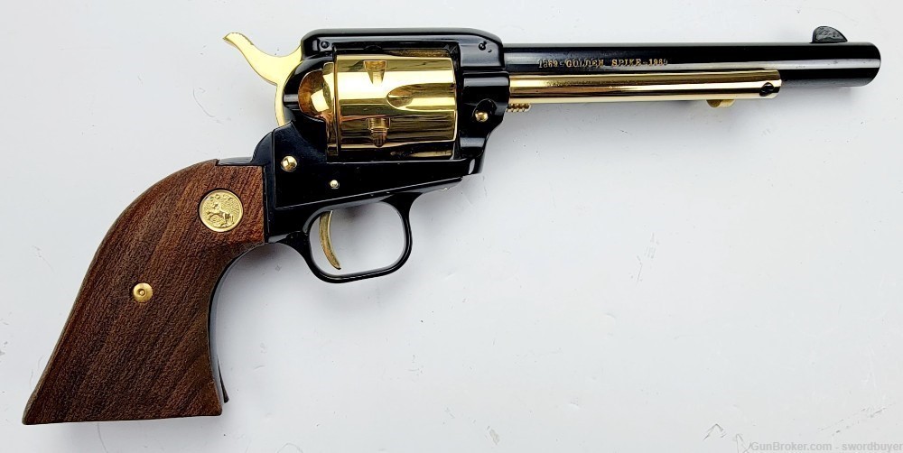 Cased Colt Golden Spike Commemorative Frontier Scout .22 SAA Revolver C&R! -img-21