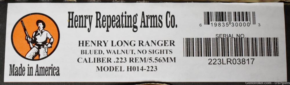Henry Long Ranger Lever Action .223 Rem/5.56 NATO Unsighted - H014-223-img-2