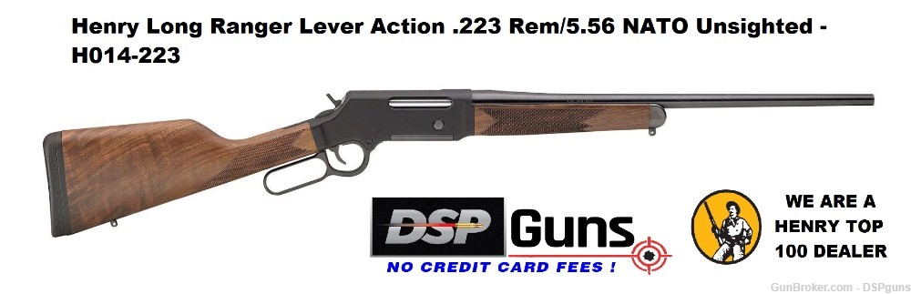Henry Long Ranger Lever Action .223 Rem/5.56 NATO Unsighted - H014-223-img-0