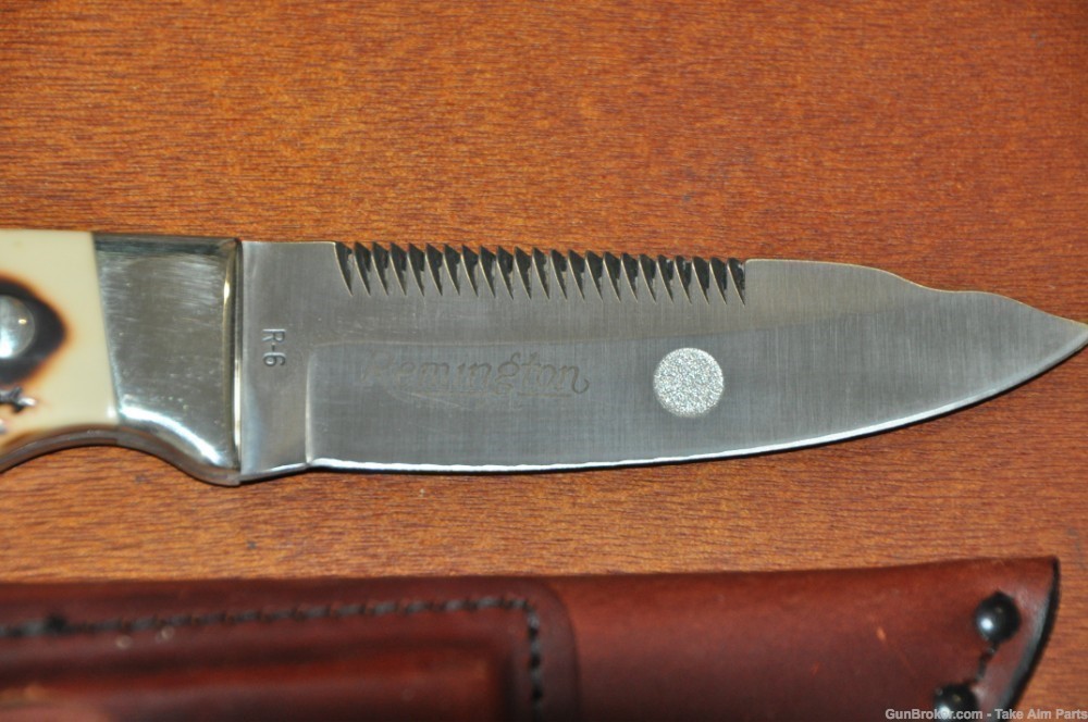 Remington R-6 USA Made Fixed Blade Skinner w/ Sheath-img-2
