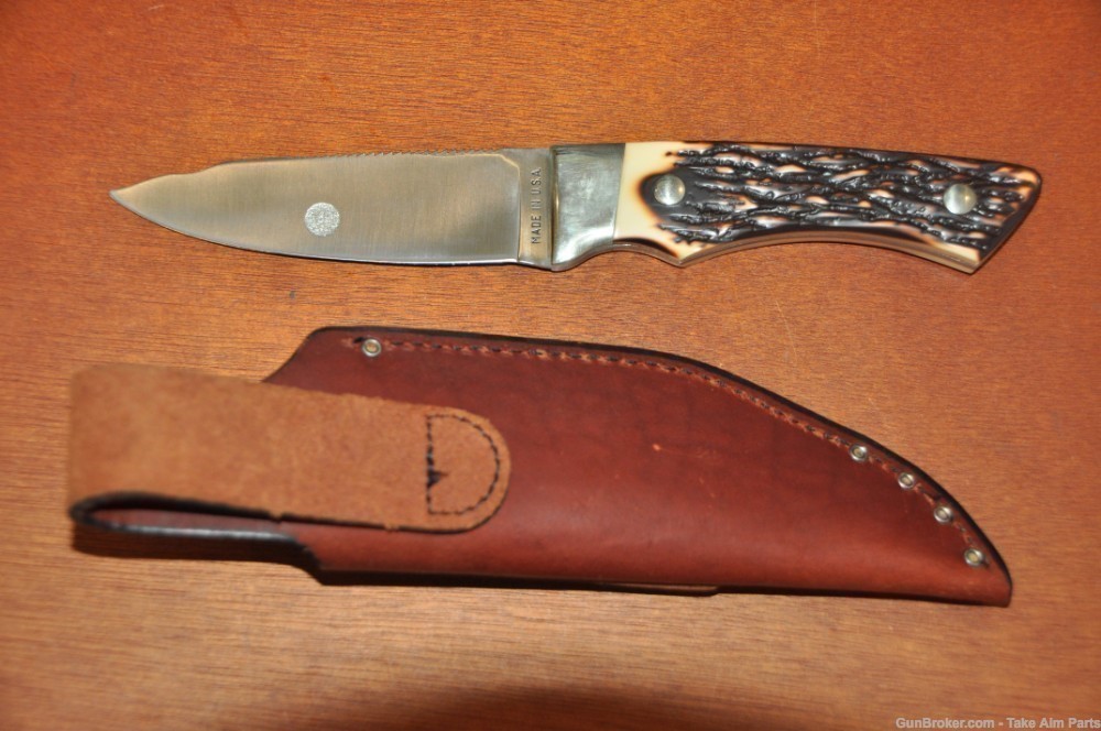Remington R-6 USA Made Fixed Blade Skinner w/ Sheath-img-3