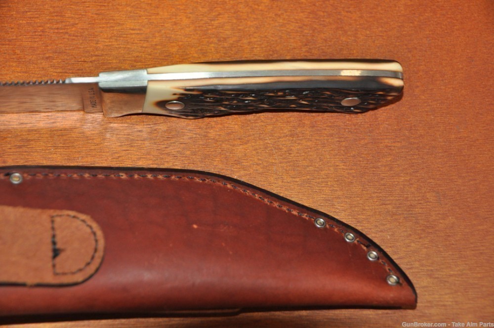 Remington R-6 USA Made Fixed Blade Skinner w/ Sheath-img-5