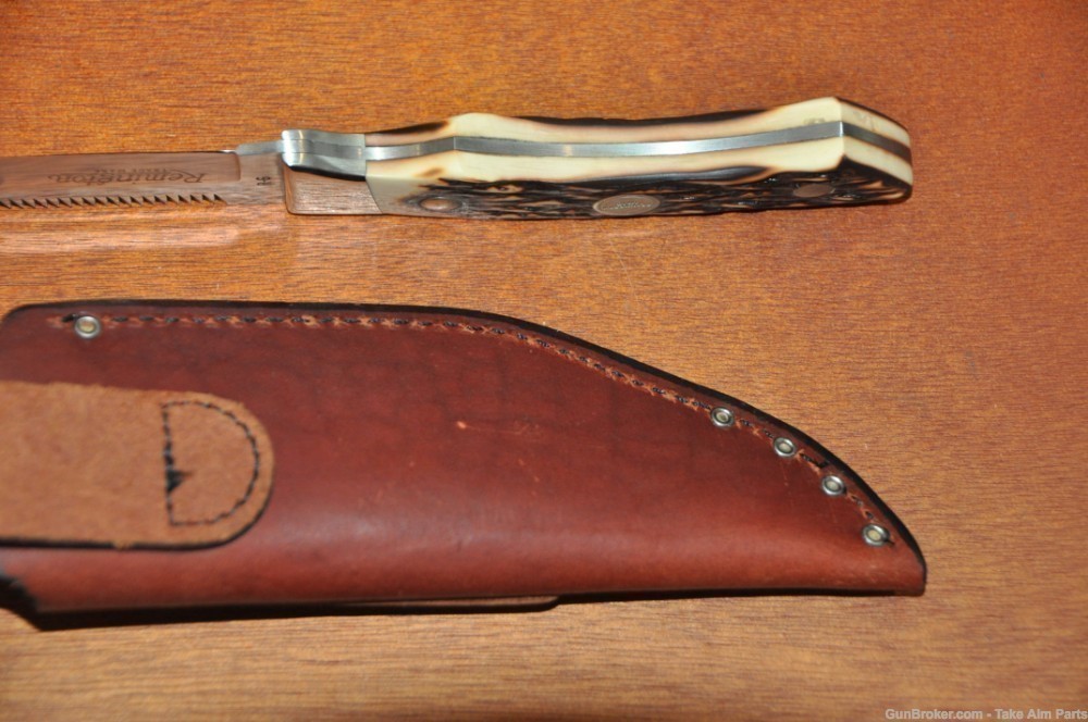 Remington R-6 USA Made Fixed Blade Skinner w/ Sheath-img-7