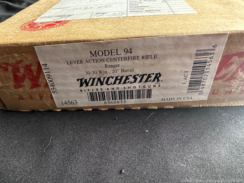 New - Winchester Model 94AE Lever Action Rifle .30-30 Win cal. 20" -img-1