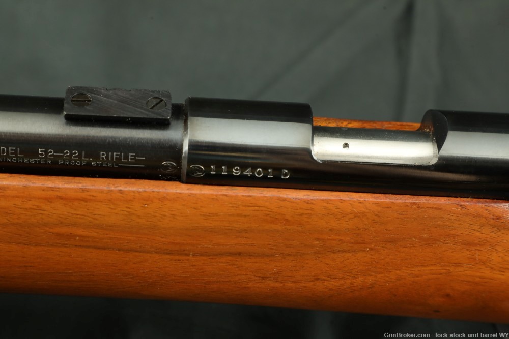 Winchester Model 52D 52-D Target .22 LR Single Shot Bolt Rifle, 1965 C&R-img-30