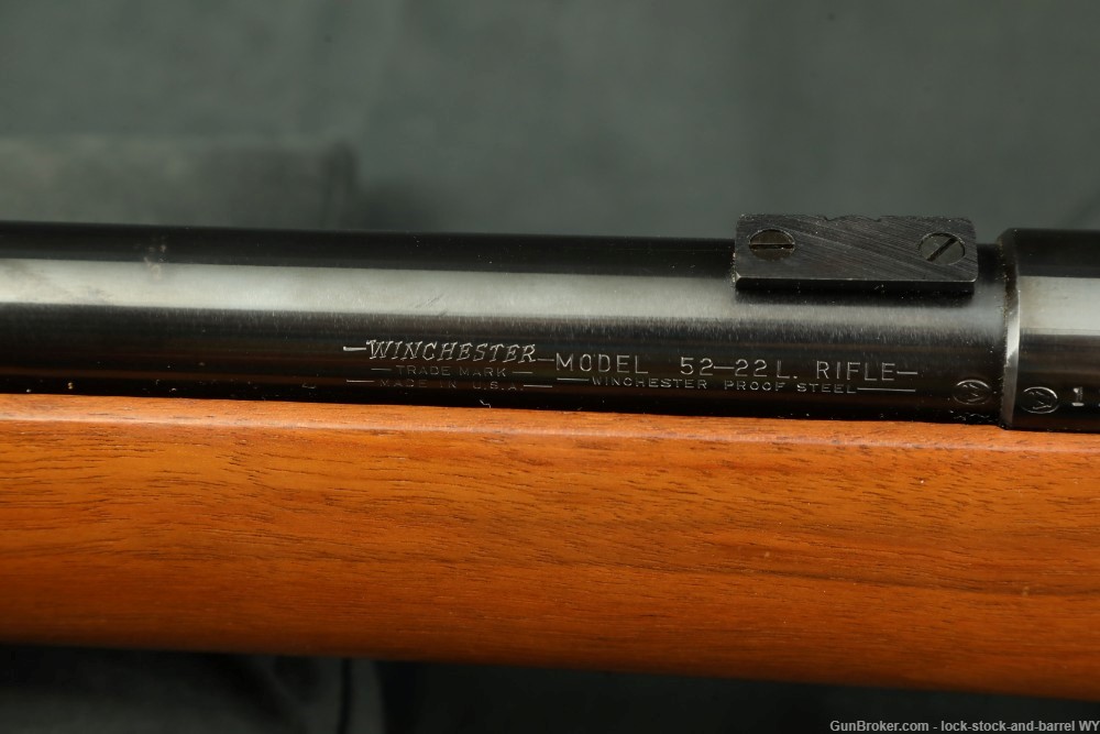 Winchester Model 52D 52-D Target .22 LR Single Shot Bolt Rifle, 1965 C&R-img-28