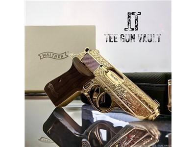 WALTHER PPK/S FULLY ENGRAVED AND 24K GOLD PLATED