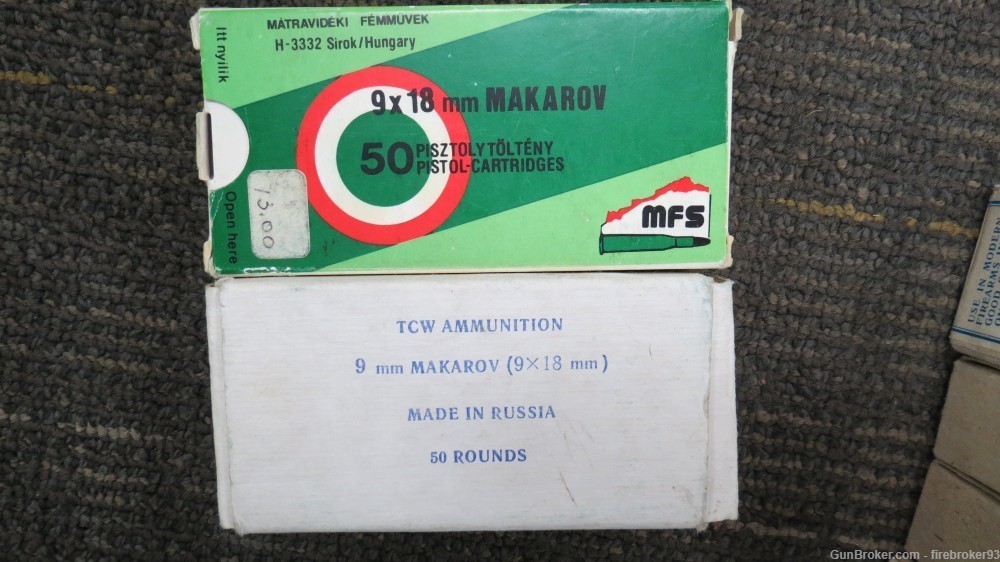 492 rounds of 9x18 Makarov ammunition CCI Norinco Bear -img-6