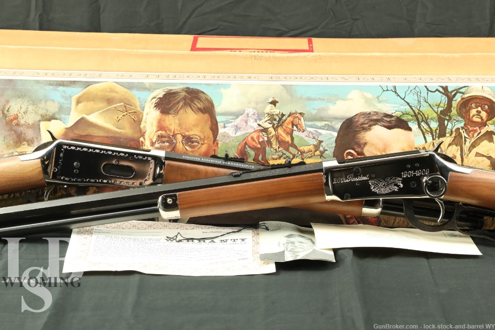 Winchester 94 Teddy Roosevelt Commemorative Pair 30-30 Carbine & Rifle C&R-img-0