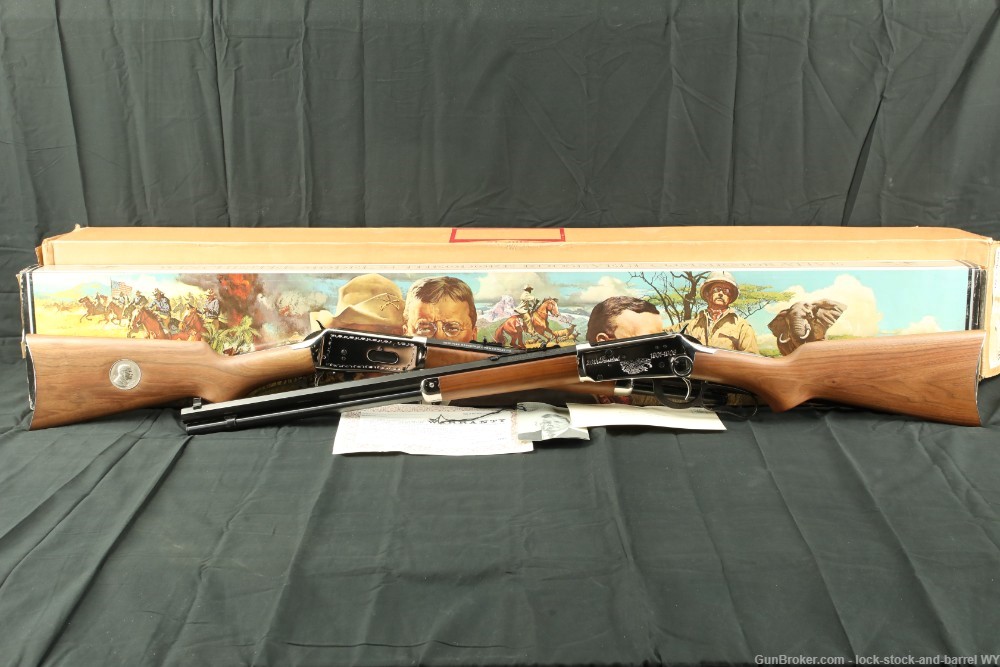Winchester 94 Teddy Roosevelt Commemorative Pair 30-30 Carbine & Rifle C&R-img-2