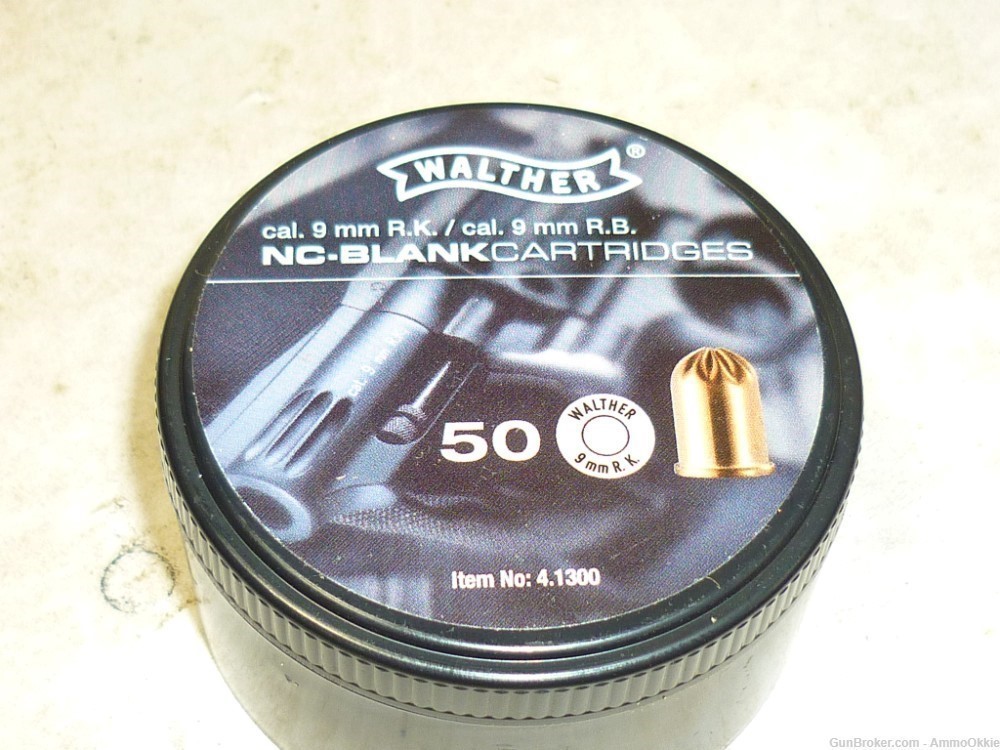 9MM 50rd - NC BLANKS - WALTHER - R K - RK - Rimmed Blanks-img-1