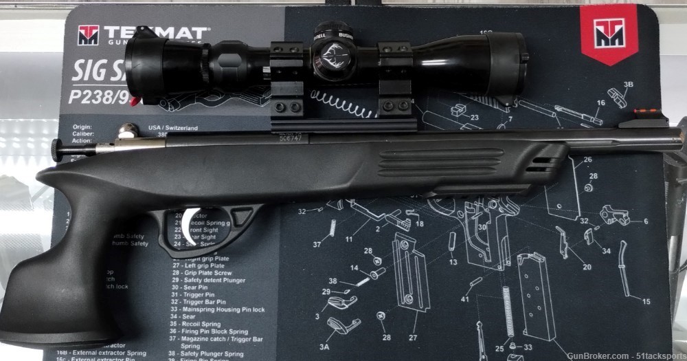 Keystone (KSA) 22mag single shot bolt action pistol w/ scope-img-0