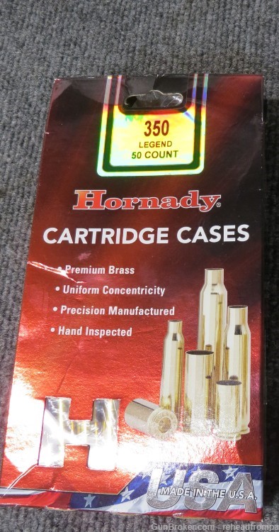 Hornady brass in 350 Legend 50 Count-img-0