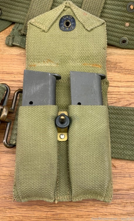 COLT M1911A1 WWII HOLSTER, COMPLETE RIG & FACTORY LETTER .45 AUTO 1942 GHD -img-12