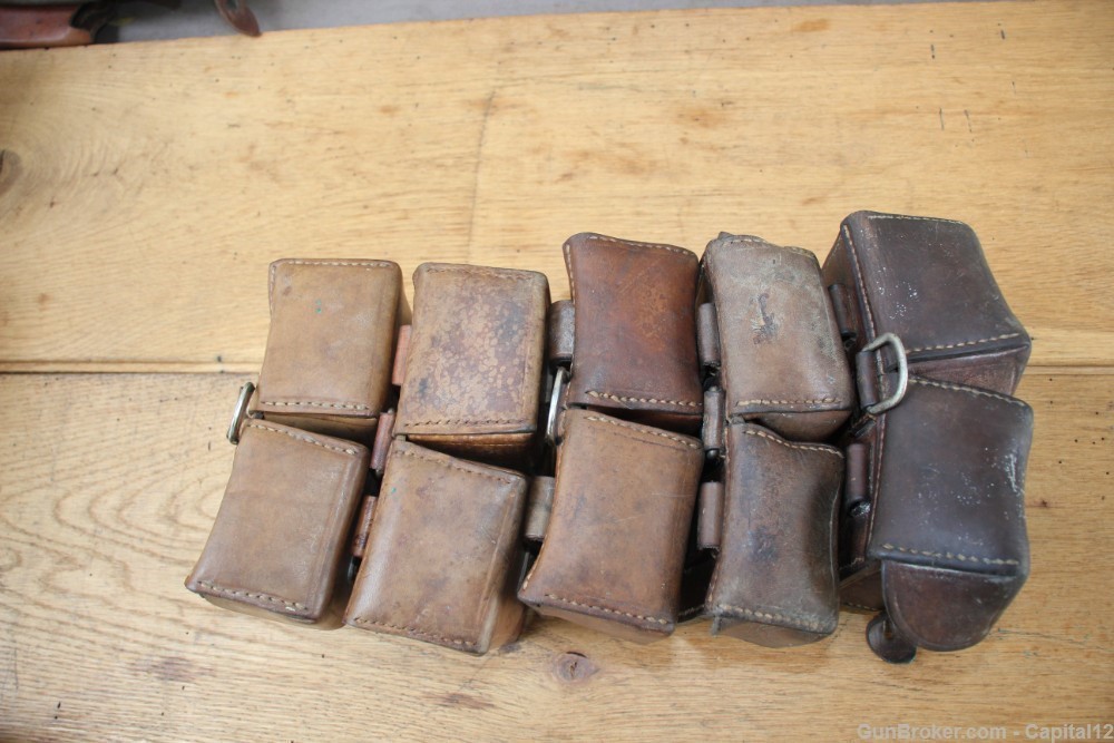Yugo Mauser M24 M48 k98 8mm Leather ammo pouch-img-5