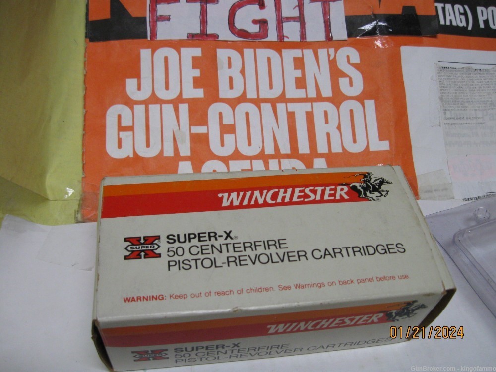 RARE Now 256 Win Mag  Super-X 40 Box 60 gr HP ammo & Brass ; more available-img-0