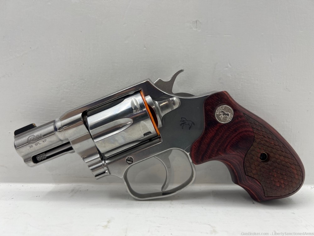 Colt Firearms Cobra .38 SPL +P Pistol Revolver Snake Wood Grips Carry Case-img-9