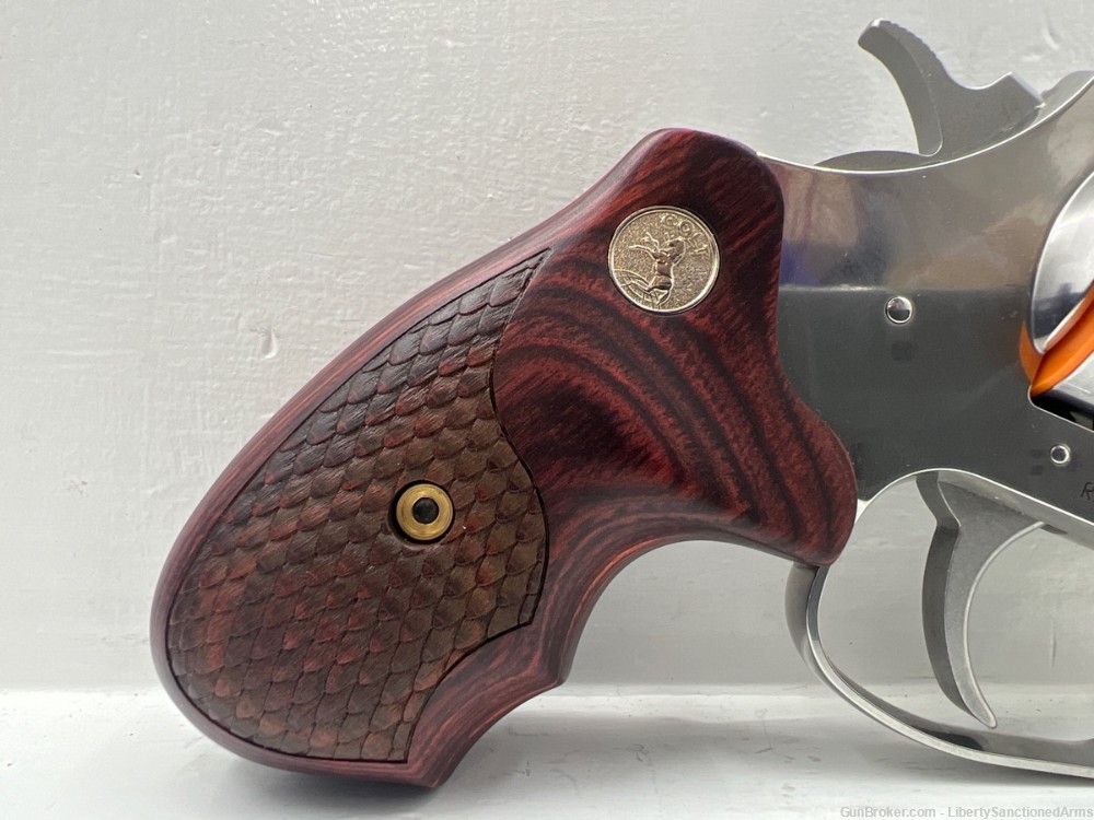 Colt Firearms Cobra .38 SPL +P Pistol Revolver Snake Wood Grips Carry Case-img-2