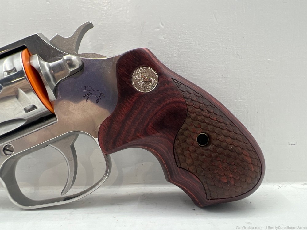 Colt Firearms Cobra .38 SPL +P Pistol Revolver Snake Wood Grips Carry Case-img-3