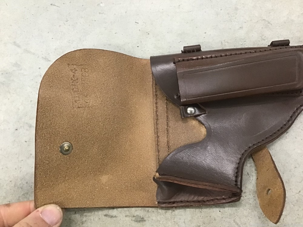 Unissued East German Makarov Leather Holster Penny Auction NR 0.01-img-1